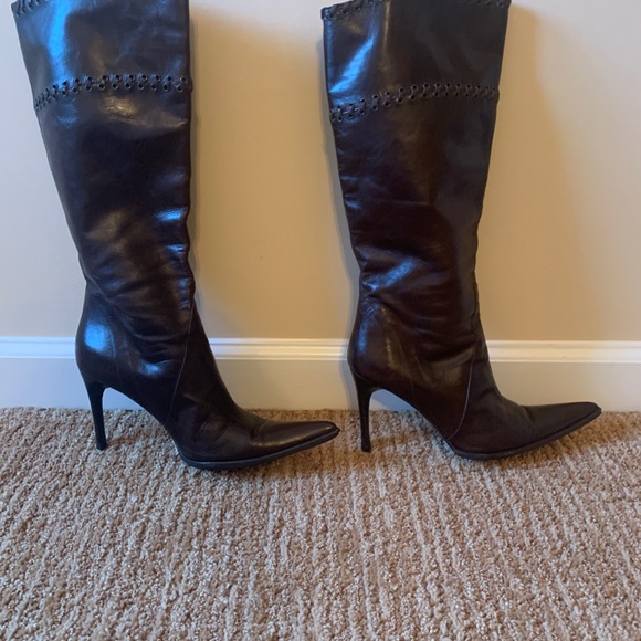 Di Nuccio brown leather knee high boots size 37 - Picture 2 of 10